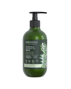 Бальзам для волос питательный с эфирными маслами чайного дерева и мяты Biodepo
