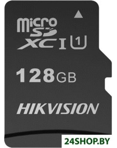 Карта памяти microSDXC HS TF C1 STD 128G Adapter 128GB с адаптером Hikvision