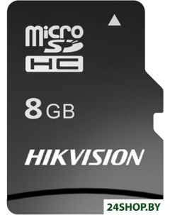 Карта памяти microSDHC HS TF C1 STD 8G Adapter 8GB с адаптером Hikvision