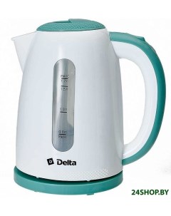 Чайник DL 1106 белый с мятным Delta