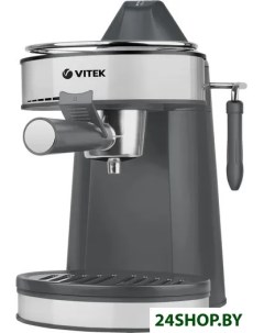 Рожковая бойлерная кофеварка VT 1524 черный серебристый Vitek