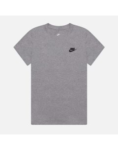 Женская футболка Club цвет серый размер XS Nike