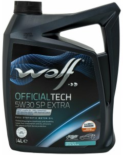 Масло моторное OfficialTech 5W 30 SP EXTRA 4л Wolf