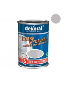 Эмаль масляно-фталевая пепельный Emakol Strong 0,9л Dekoral