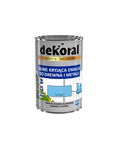Эмаль масляно-фталевая лазурный светлый Emakol Strong 0,9л Dekoral