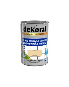 Эмаль масляно-фталевая кремовый Emakol Strong 0,9л Dekoral