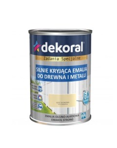 Эмаль масляно-фталевая слоновая кость Emakol Strong 0,9л Dekoral