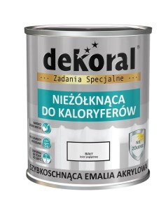 Эмаль для радиаторов белая акриловая 0,75л Dekoral