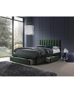 Кровать GRACE темно зеленый 160 200 Halmar