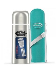 Термос с узк.горл., в чехле, проб. с сит. из нерж.стали, 0.35 л, арт.NB-350BZ Биосталь