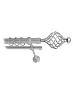 Карниз для штор LmDecor 16мм 2р гладкий 2,0м САТИН /Вираж 098 Lm decor