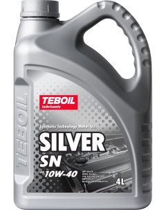 Моторное масло Silver SN 10W 40 4л Teboil
