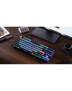 Проводная клавиатура V3 Frosted Black RGB Hot Swap K pro Brown Switch V3 A3 RU Keychron