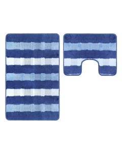 Набор ковриков для ванной комнаты 8353 50X80 40X50 2582 D BLUE Maximus