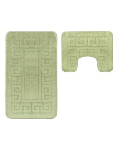 Набор ковриков для ванной комнаты ETHNIC 50X80 40X50 2510 GREEN Maximus