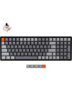 Беспроводная клавиатура K4 Black RGB ABS Alum Gateron G pro Brown Switch K4 C3 RU Keychron