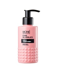 Крем стайлинг для вьющихся и кудрявых волос средней фиксации Pink Bubbles Mone professional