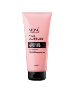 Маска для восстановления волос с гиалуроновой кислотой Pink Bubbles Mone professional