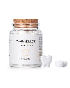 Зубная паста отбеливающая в таблетках Лимон Натуральная 100 Teethspace