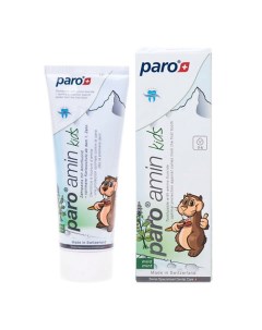 Зубная паста на основе аминфлюорида с пантенолом от 0 до 6 лет 75 Paro