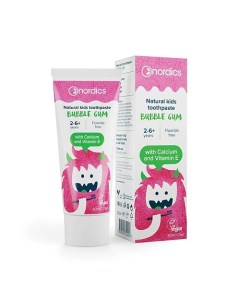 Зубная паста детская Bubble Gum Nordics