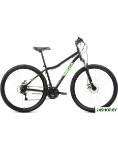 Велосипед Altair MTB HT 29 2 0 D р 17 2022 черный ярко зеленый Altair (велосипеды)