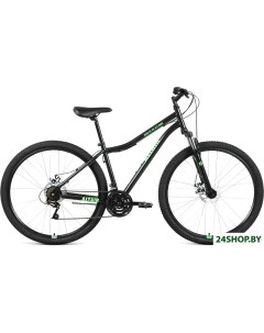 Велосипед Altair MTB HT 29 2 0 disc р 17 2021 черный зеленый Altair (велосипеды)