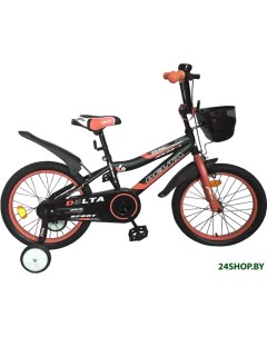 Детский велосипед Sport 18 черный красный 2019 Delta