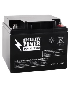 Аккумулятор для ИБП SPL 12 40 12В 40 А ч Security power