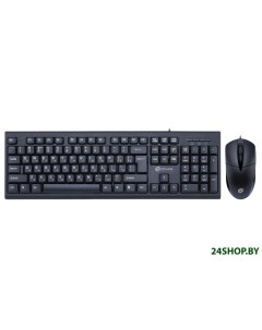 Клавиатура мышь 640M черный Oklick