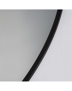 Зеркало с шлиф кромкой и УФ печатью 1100 500 черный Д 037 Алмаз-люкс