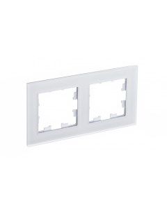 ATLASDESIGN NATURE бел. мат. стекло Рамка 2-местн. ATN330102 Schneider electric