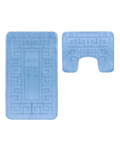 Набор ковриков для ванной комнаты ETHNIC 60X100 50X60 2509 BLUE Maximus