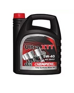 Моторное масло Ultra XTT 5W 40 SN CF 5л Chempioil
