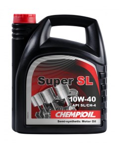 Моторное масло Super SL 10W 40 SL CH 4 5л Chempioil