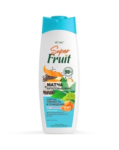 Шампунь для волос Свежесть и очищение Матча фруктовый микс SuperFRUIT 500 Витэкс