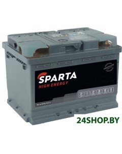 Автомобильный аккумулятор High Energy 6СТ 50 Евро низкий 50 А ч Sparta