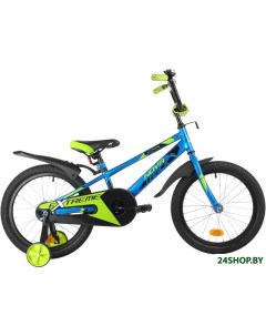 Детский велосипед Extreme 18 2021 183EXTREME BL21 синий Novatrack