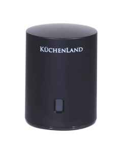 Пробка для винной бутылки 6 см вакуумная с окном установки даты пластик черная Bar Kuchenland