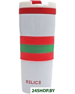 Термокружка RL 8405 400мл белый зеленый красный Relice