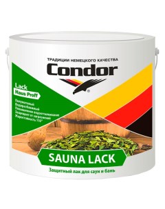 Лак Sauna Lack 0 9 кг Condor