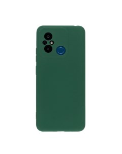 Чехол для Redmi 12C бампер AT Silicone Case темно зеленый Digitalpart