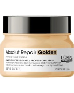 Маска с золотой текстурой для восстановления поврежденных волос Absolut Repair 250 L'oreal professionnel