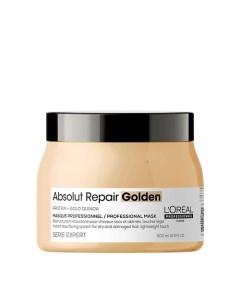 Маска с золотой текстурой для восстановления поврежденных волос Absolut Repair 500 L'oreal professionnel