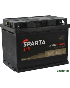 Автомобильный аккумулятор EFB 6CT 65 VL Euro 65 А ч Sparta