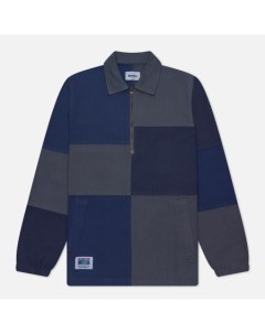 Мужская куртка анорак Washed Canvas Patchwork цвет синий размер XL Butter goods