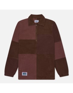 Мужская куртка анорак Washed Canvas Patchwork цвет бордовый размер M Butter goods
