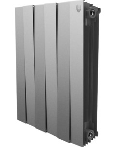 Биметаллический радиатор PianoForte 500 Silver Satin 4 секции Royal thermo