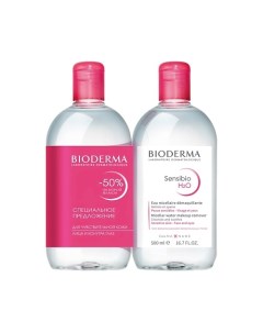 Мицеллярная вода для очищения нормальной и чувствительной кожи лица Sensibio H2O 1000 Bioderma