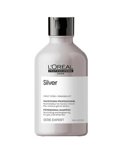 Шампунь Silver для нейтрализации желтизны осветленных и седых волос 300 L'oreal professionnel